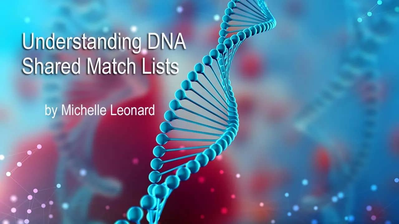Understanding DNA Shared Match Lists