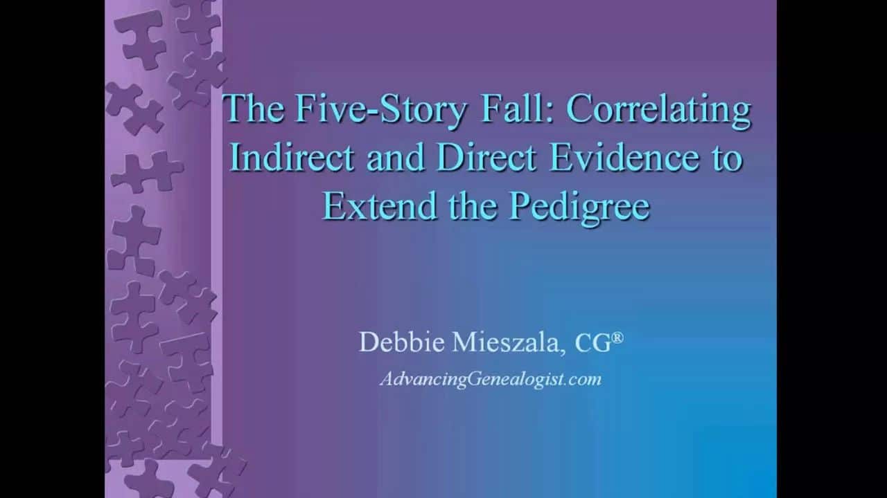 The Five-story Fall: Correlating Indirect and Direct Evidence to Extend the Pedigree