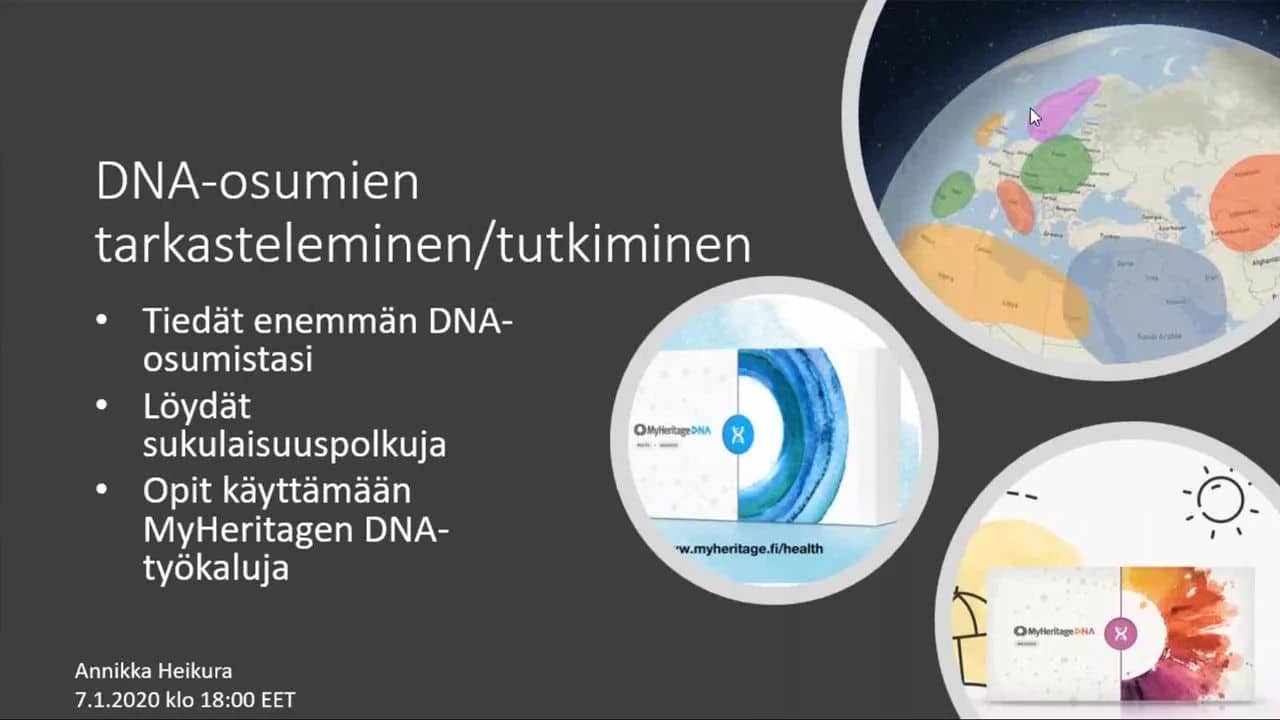 DNA-osumien tarkasteleminen