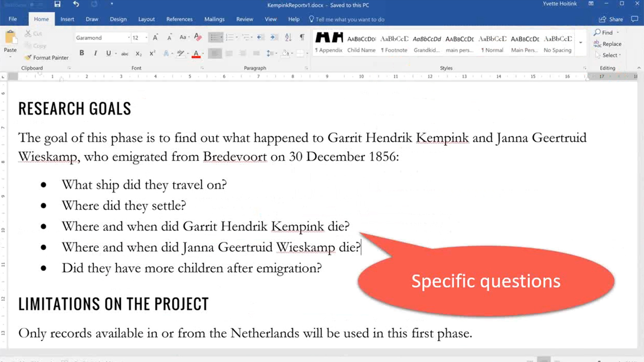 Dear Me: Writing Research Reports to Yourself