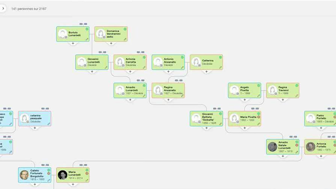 Les pages de profil améliorées et autres fonctionnalités de l'arbre généalogique sur MyHeritage