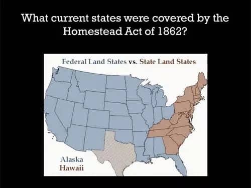 The Homestead Act of 1862