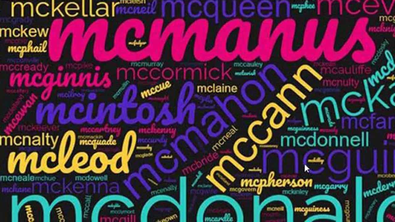 The Madness of ‘Mc’ Surnames