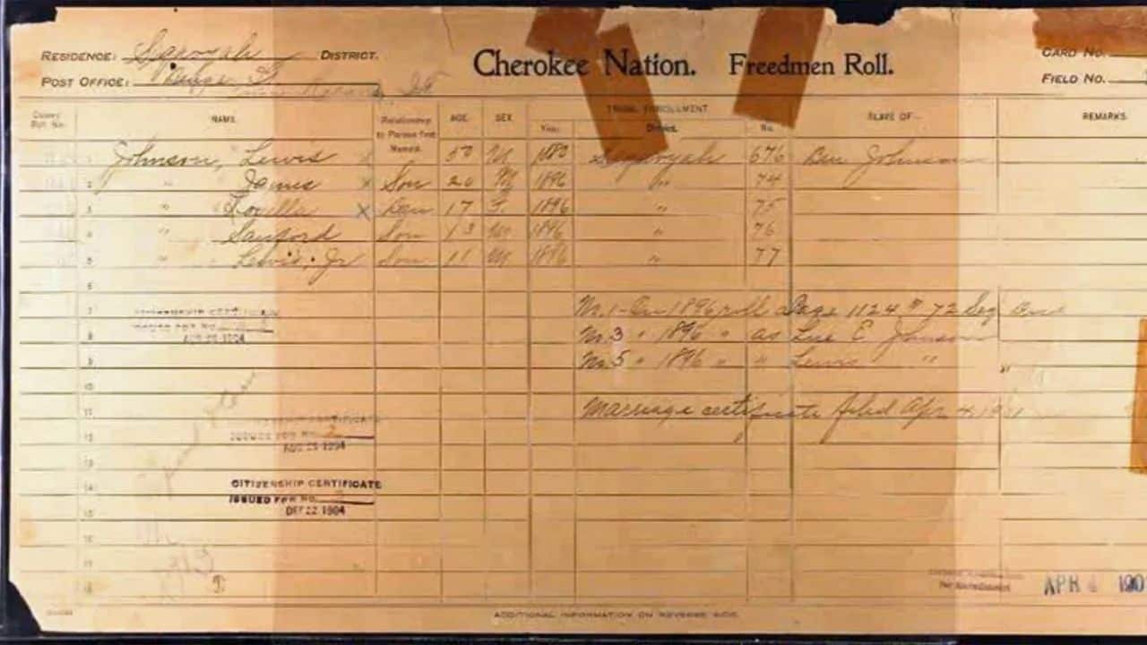 Cherokee, Choctaw & Chickasaw Freedmen Records and Family Stories