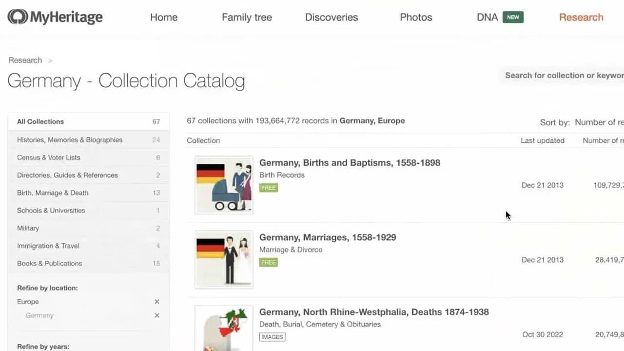 Working with German Vital Records You Find on MyHeritage