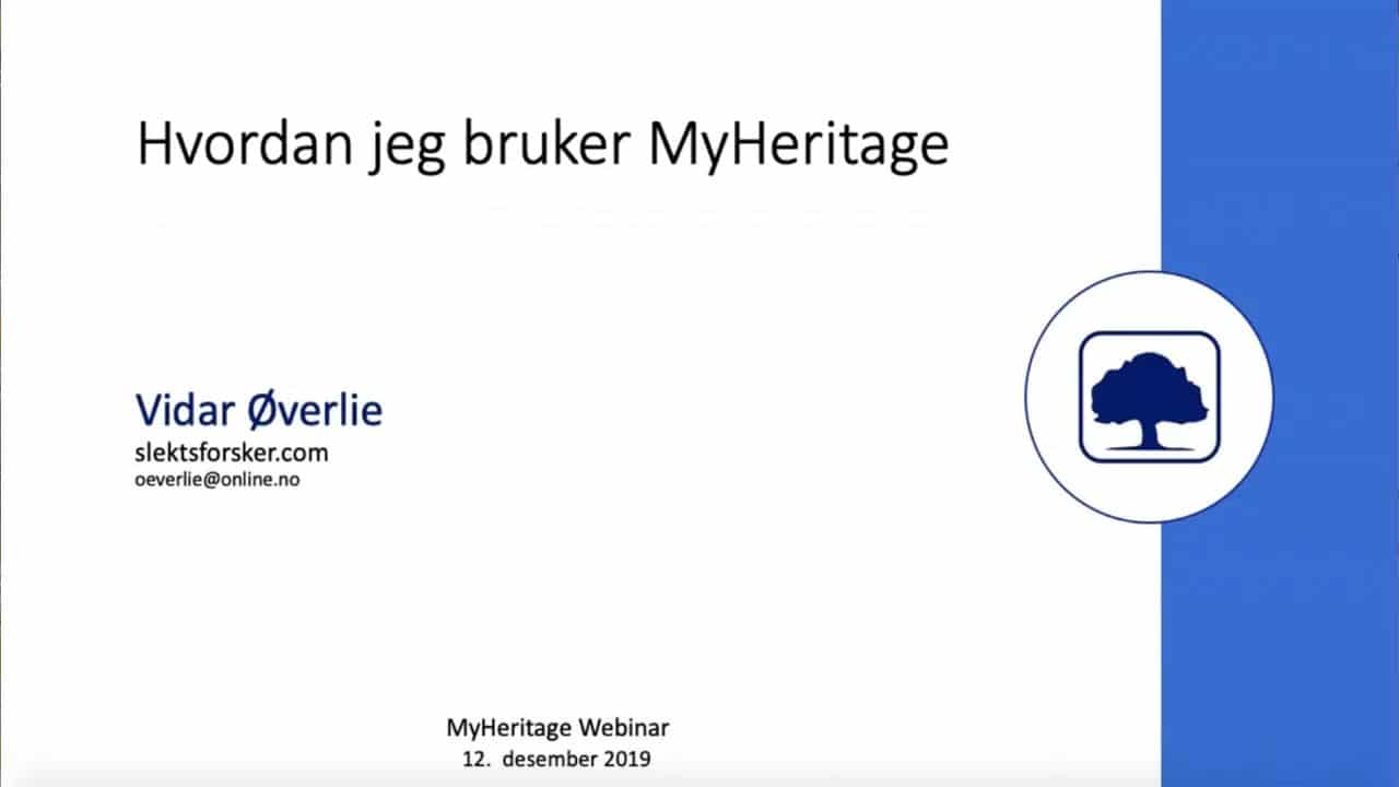 Hvordan jeg bruker MyHeritage - Søk i historiske dokumenter