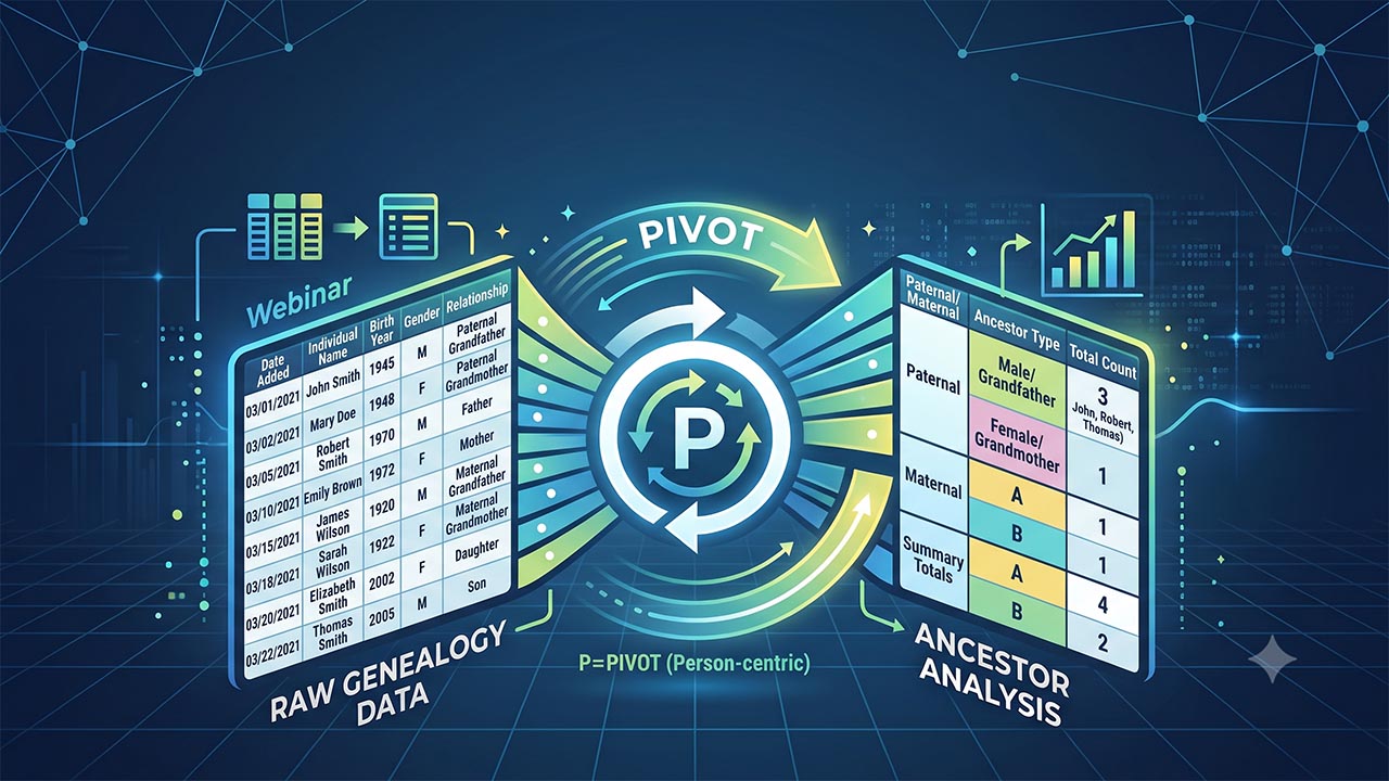 Spreadsheets for Genealogists: Mastering Charts, Filters, and Pivot Tables