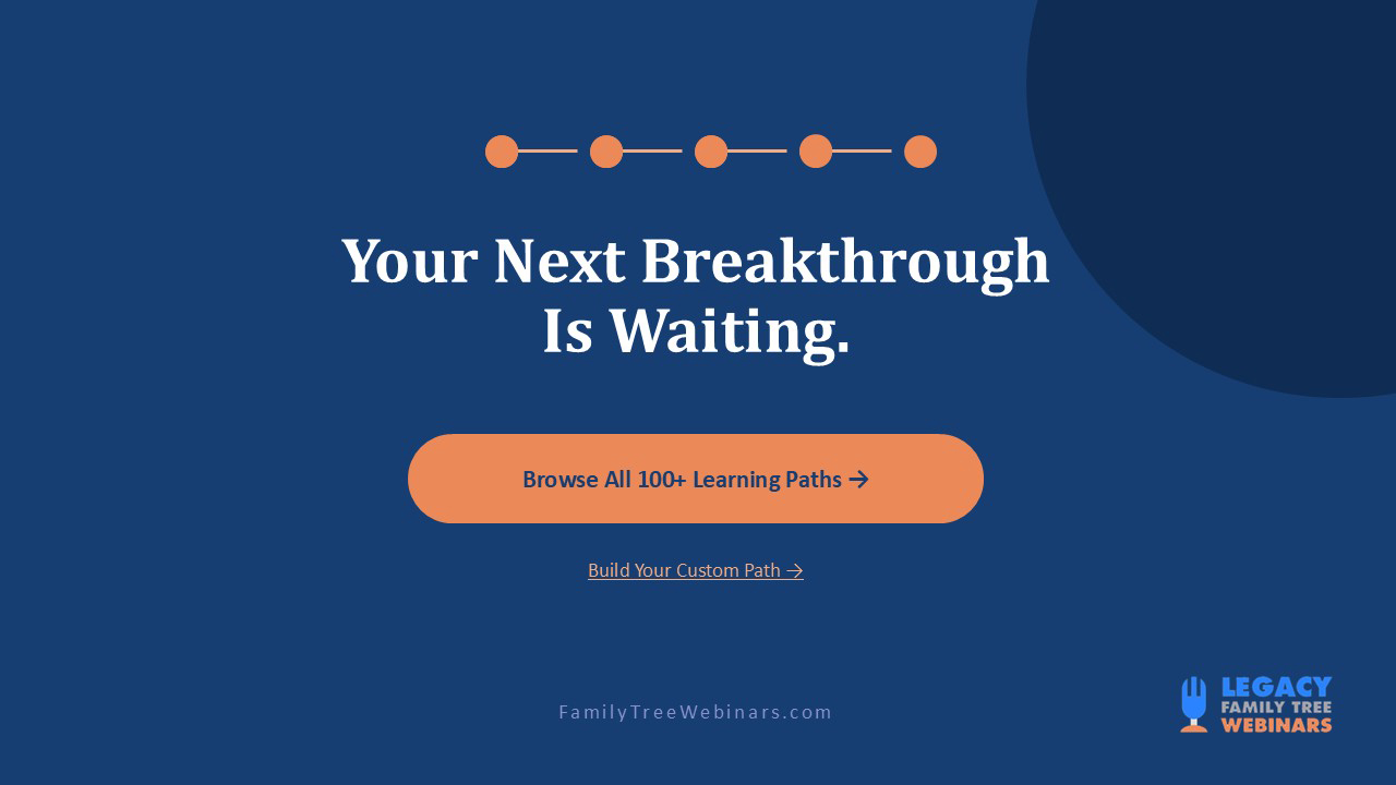 Introducing Learning Paths at Legacy Family Tree Webinars