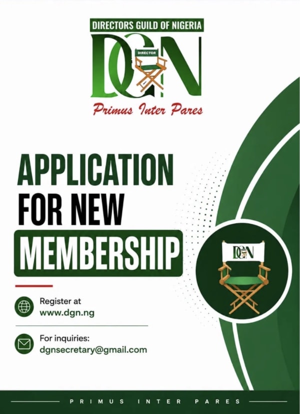 Directors Guild of Nigeria Opens Application for New Membership in August 2026 Supplementary Admission Exercise