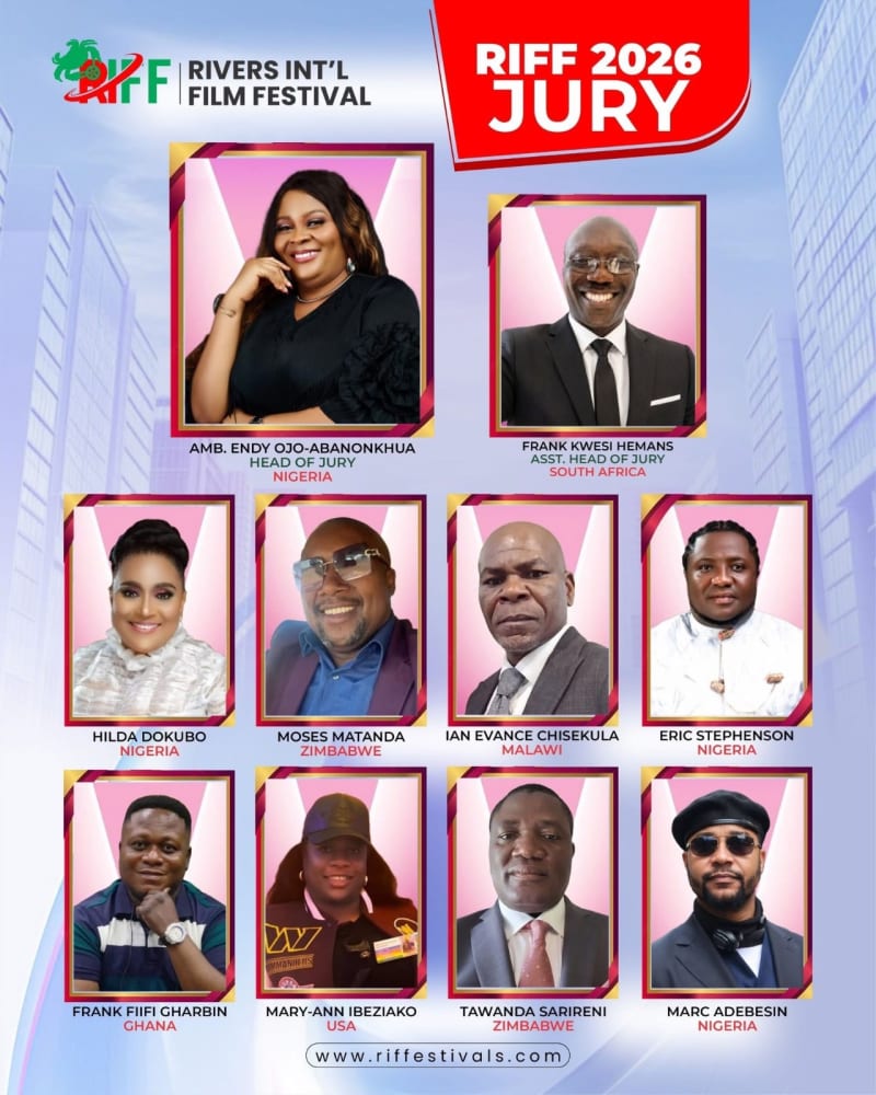 Rivers International Film Festival 2026 Unveils Jury Panel as RIFF Records 3021 Film Submissions from 180 Countries