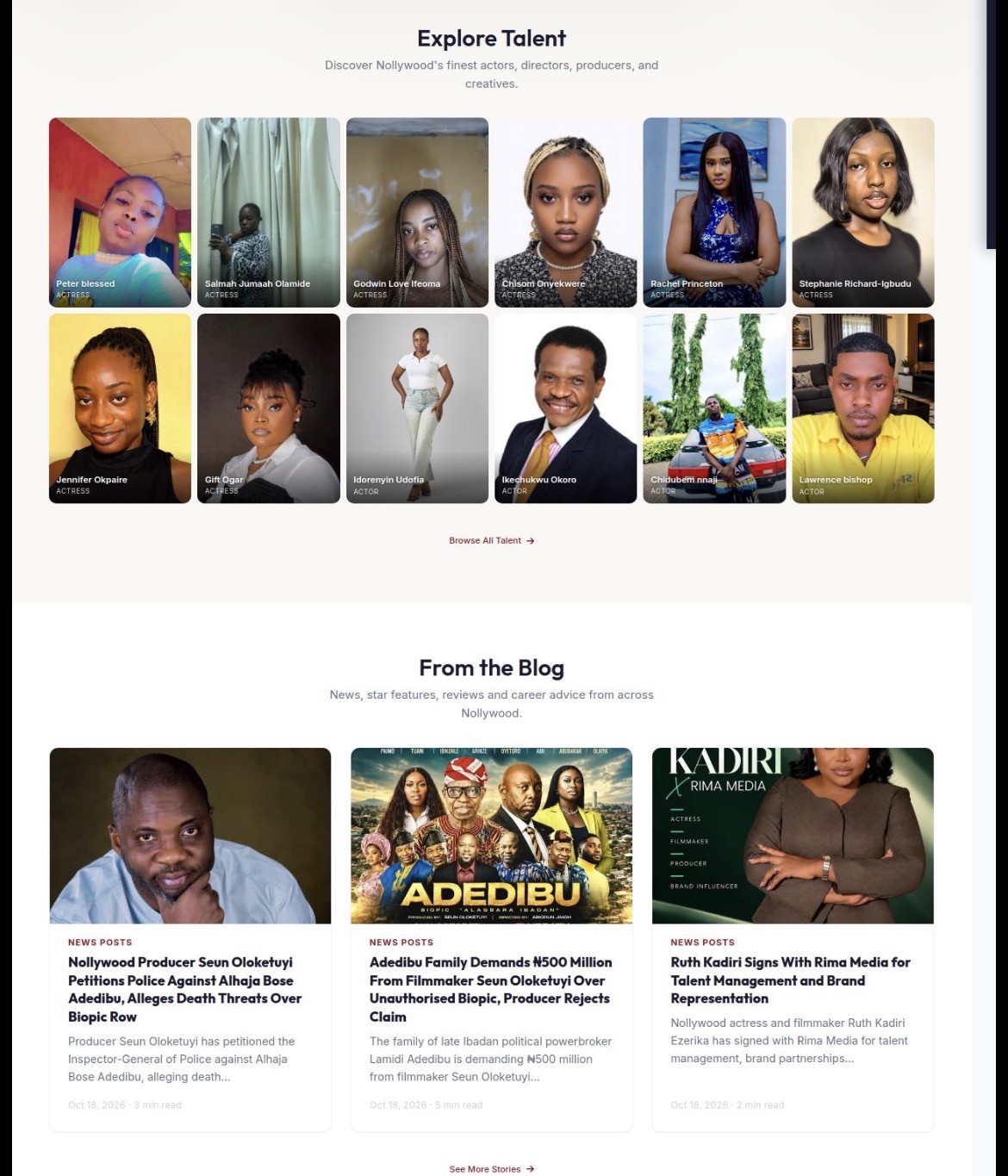 Introducing New Improvements to NollywoodCV