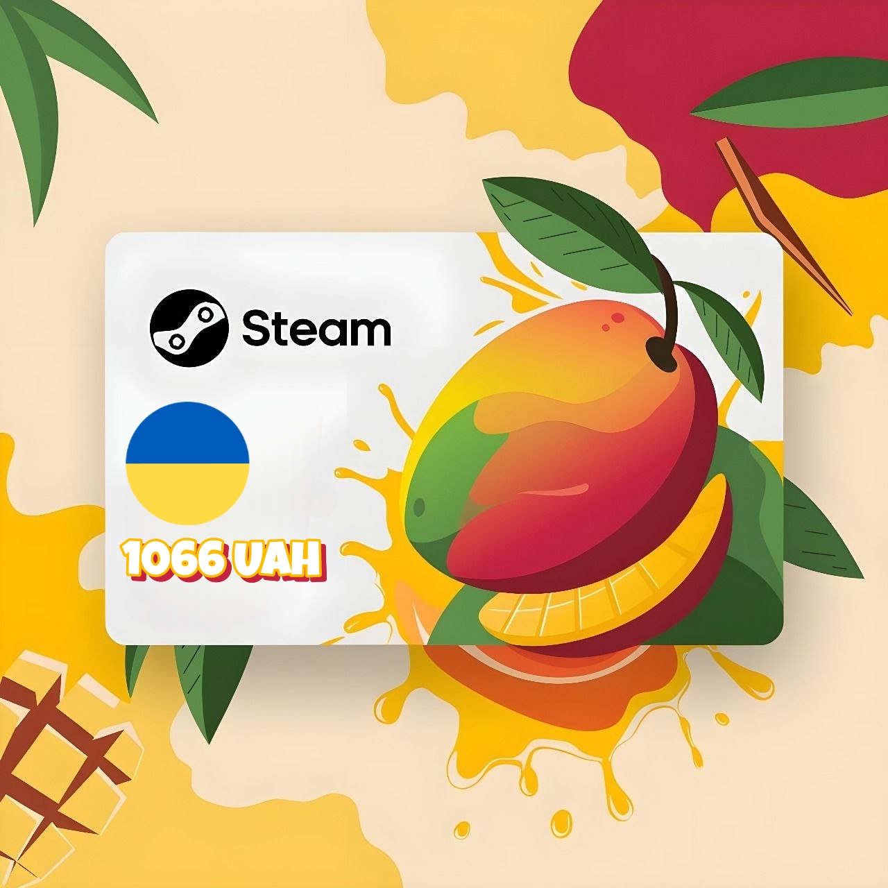 Steam Wallet Code 1066 UAH