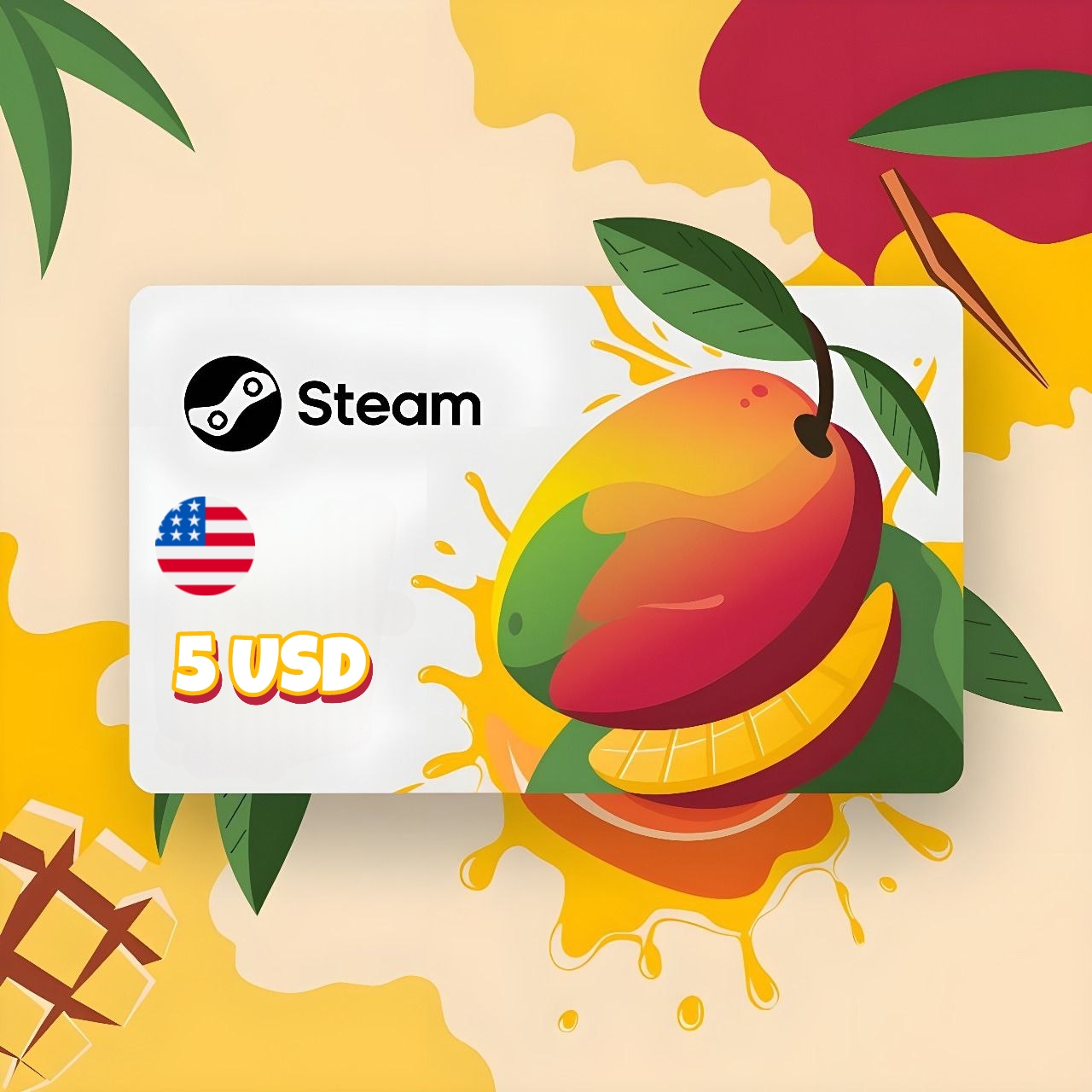 Steam Wallet Code 5 USD