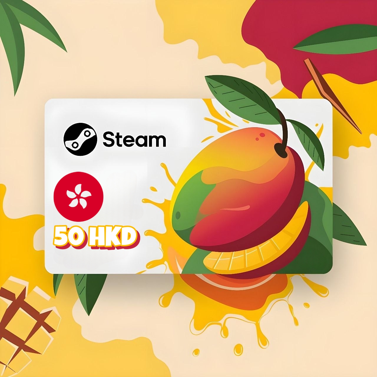 Steam Wallet Code 50 HKD