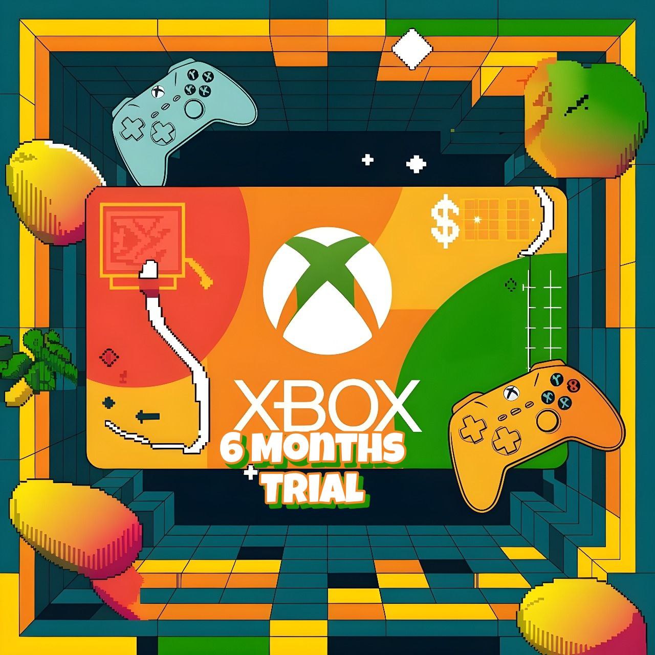Microsoft X box game pass PC 6 Months Trial