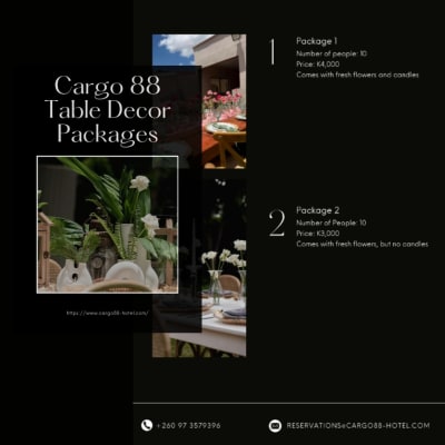 Cargo 88 Table Decor Packages image