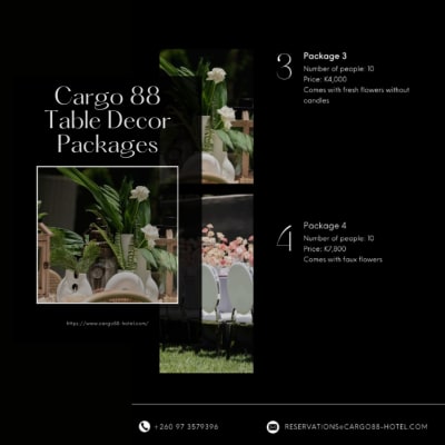 Cargo 88 Table Decor Packages image