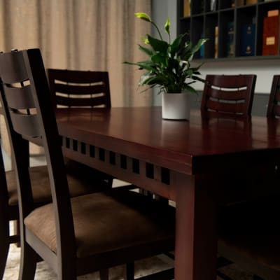 Gather around in style with our stunning 6-seater dining table!  image