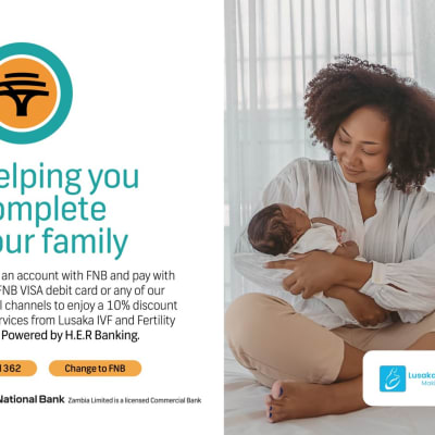 Save 10% at Lusaka IVF & Fertility Clinic with FNB Zambia image