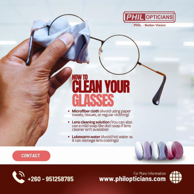 Keep your vision crystal clear with properly cleaned eyeglasses!  image