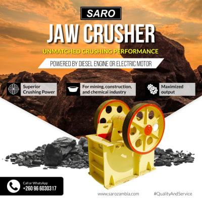 Choose Saro Agro for powerful, durable, and productive jaw crushers image