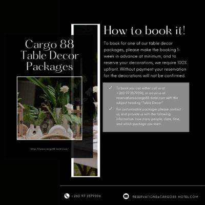 Cargo 88 Table Decor Packages image
