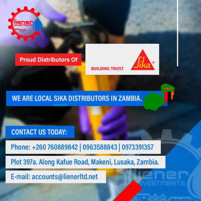 ZAMBIA’s official distributor of SIKA products. image