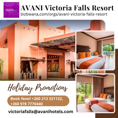 AVANI Victoria Falls Resort is a breathtaking luxury hotel nestled in the heart of Livingstone, Zambia, image