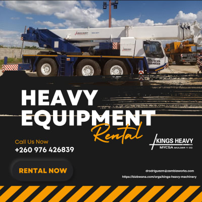 Kings Heavy Machinery Ltd is a well-established company that specializes in the sale of heavy equipment in Lusaka, Zambia. image