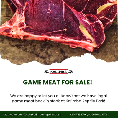 LEGAL GAME MEAT FOR SALE!  image