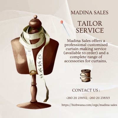 Curtain making service (to order) and curtain accessories image