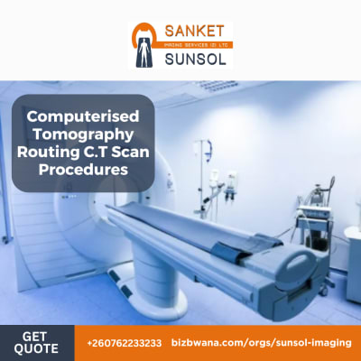 Computerised Tomography Routing C.T Scan Procedures image