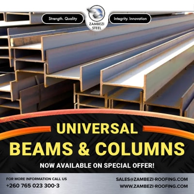 Maximise efficiency and durability with Zambezi Steel's universal beams and columns image