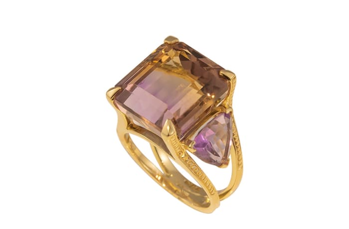 Ametrine on sale gold ring