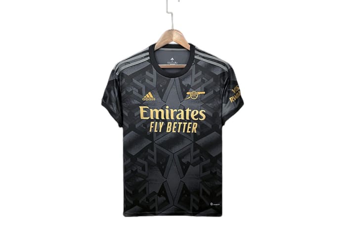 black and gold arsenal shirt