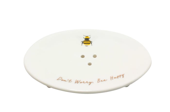 Bee Happy and Kind Soap Dish