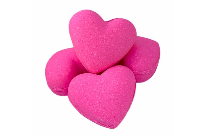 Heart shaped bath bombs deals