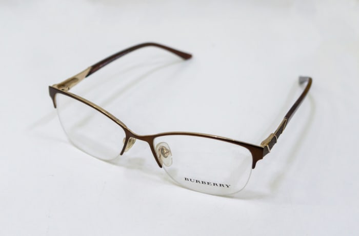 Burberry rimless eyeglasses discount