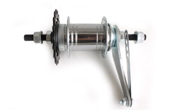 Coaster rear brake outlet