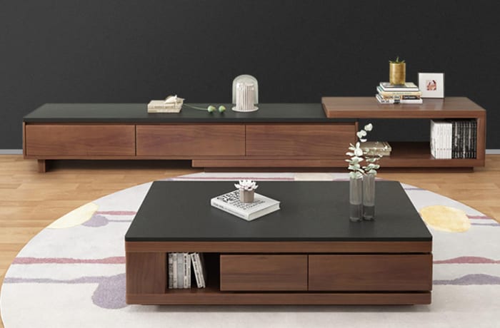 Coffee Table Tv Cabinet Combination Set Nordic Marble C150 Ola