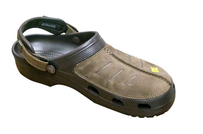 Mens leather top crocs cheap