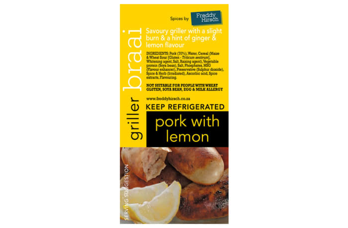 Braai - Pork With Lemon Label| Freddy Hirsch