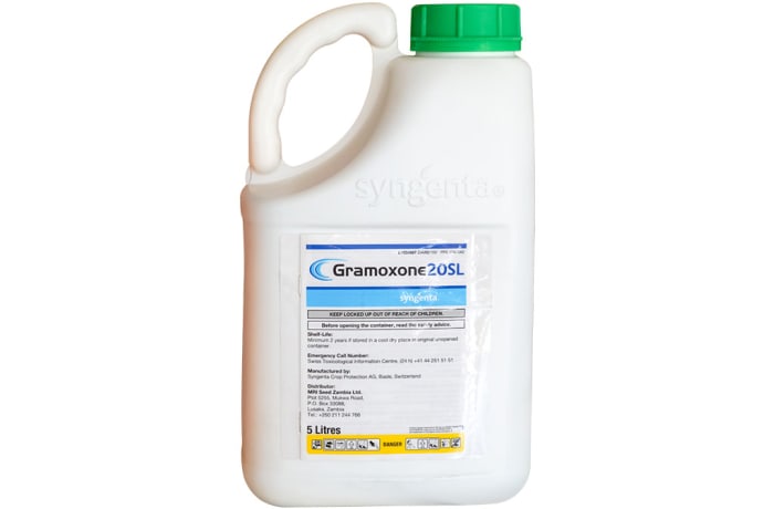 Gramoxone 20 Sl Non Selective Herbicide 5 Litre Syngenta Zambia