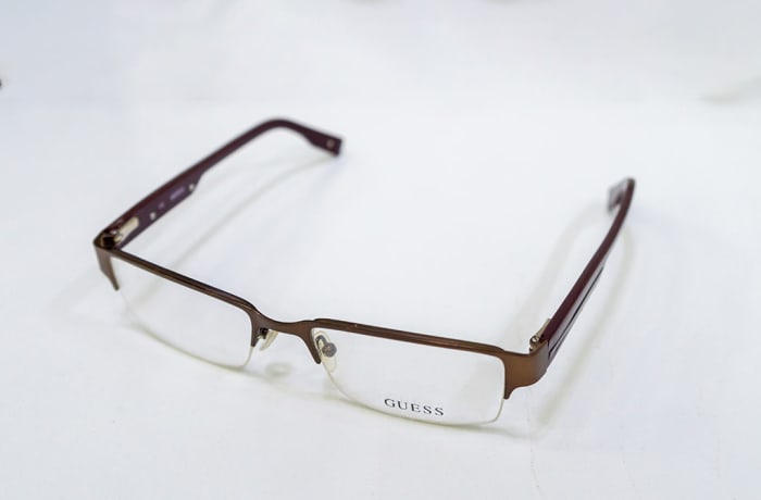 Guess semi rimless eyeglasses store