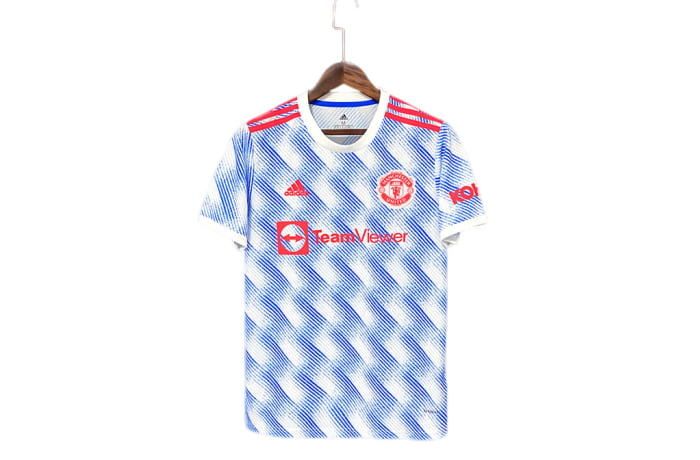 Blue manchester united jersey