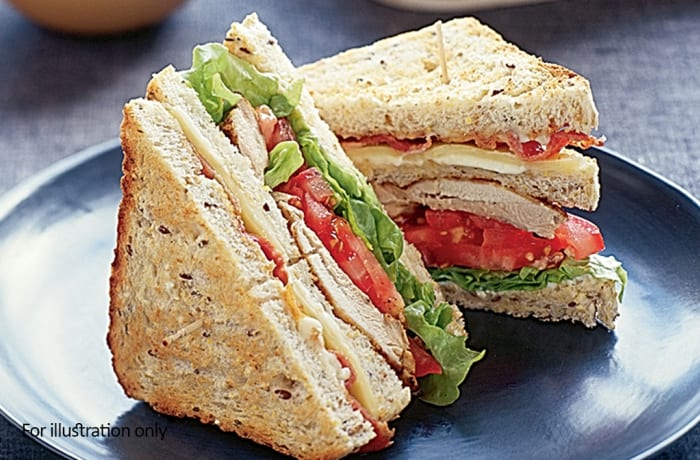 Chicken Mayonnaise Toastie K85 Mint Lounge Cafe
