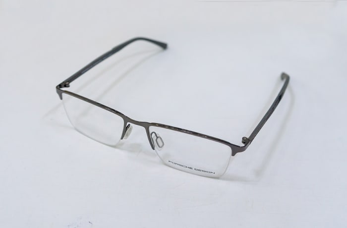 Partially rimless eyeglass frames top