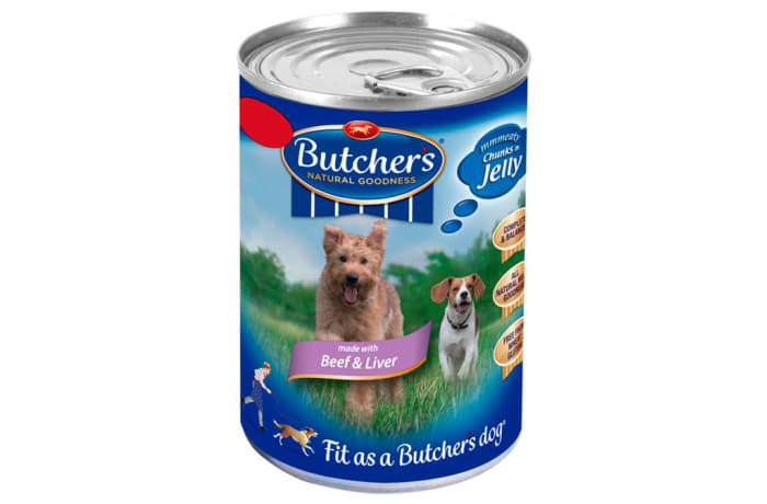 Butchers dog food in jelly shop