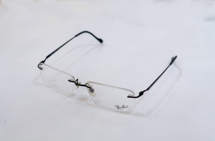 Ray-Ban Rimless Eyeglass Frames - Black | Vision Care Opticians