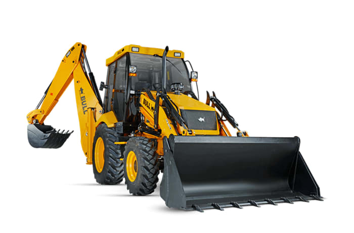 Bull T.L.B Tractor Loader Backhoe Saro Agro Industrial